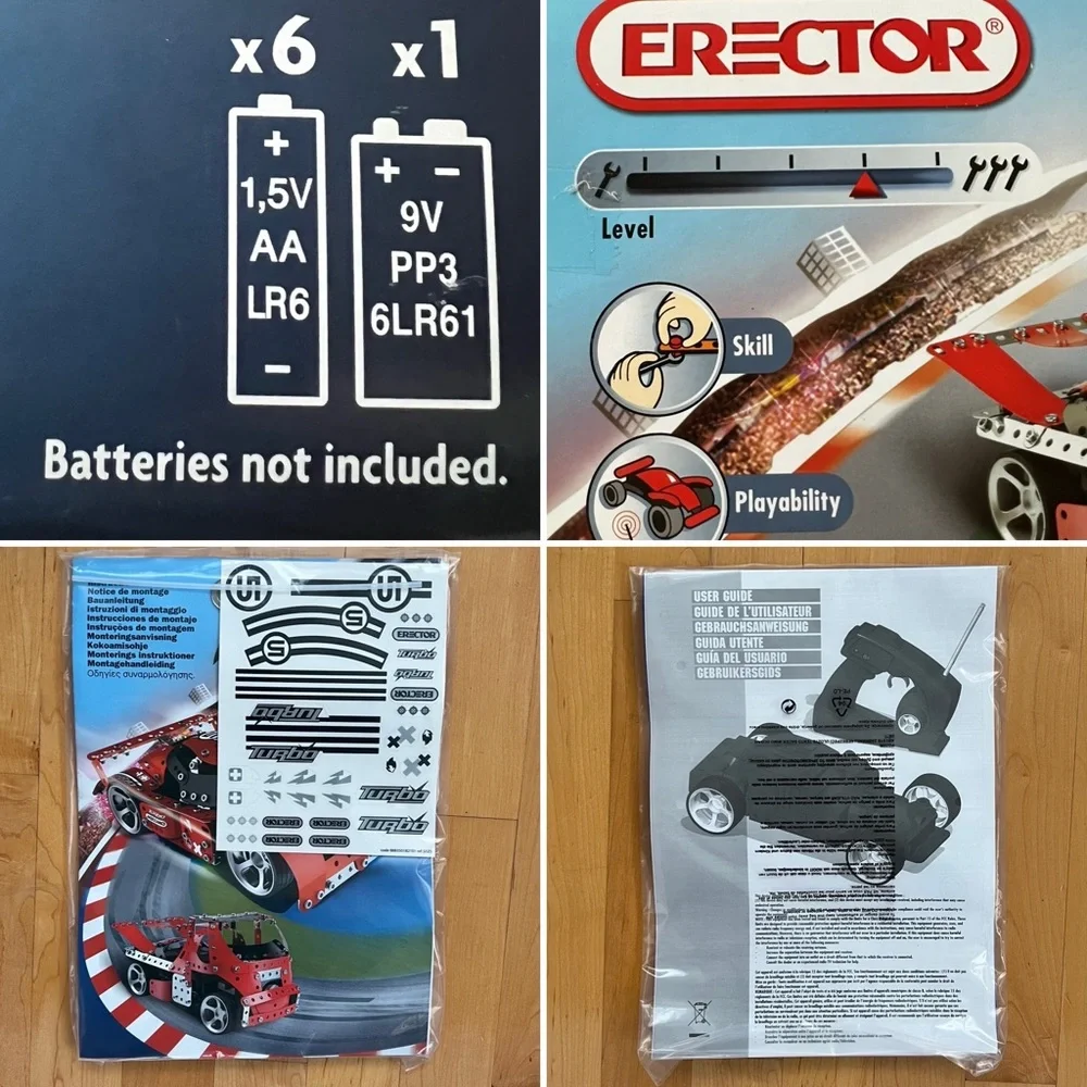 🆕2005 VTG Erector Meccano Turbo RC Pro #8350 2-in-1 Radio Control Kit Open Box